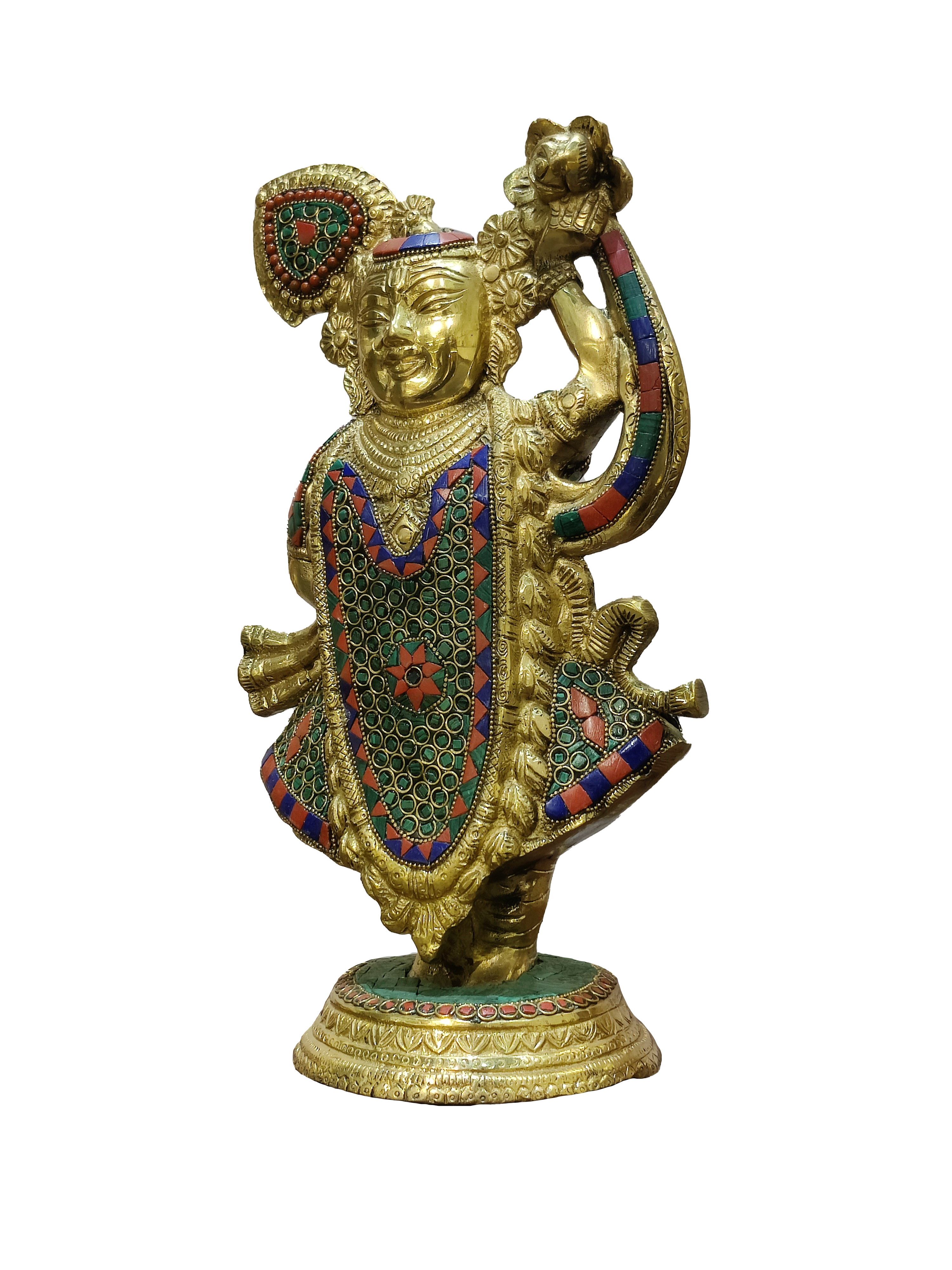 Shreenathji Brass Idol – Divine Krishna Statue for Home Blessings
