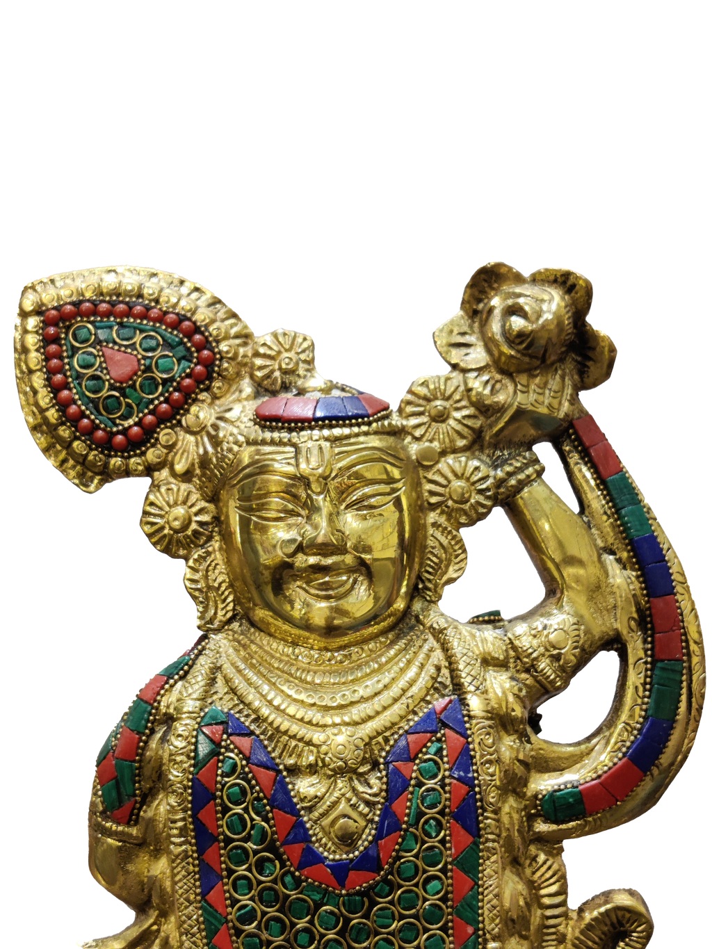 Shreenathji Brass Idol – Divine Krishna Statue for Home Blessings