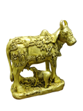 Golden Kamadhenu Cow Idol – Divine Prosperity & Sacred Abundance