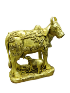 Golden Kamadhenu Cow Idol – Divine Prosperity & Sacred Abundance
