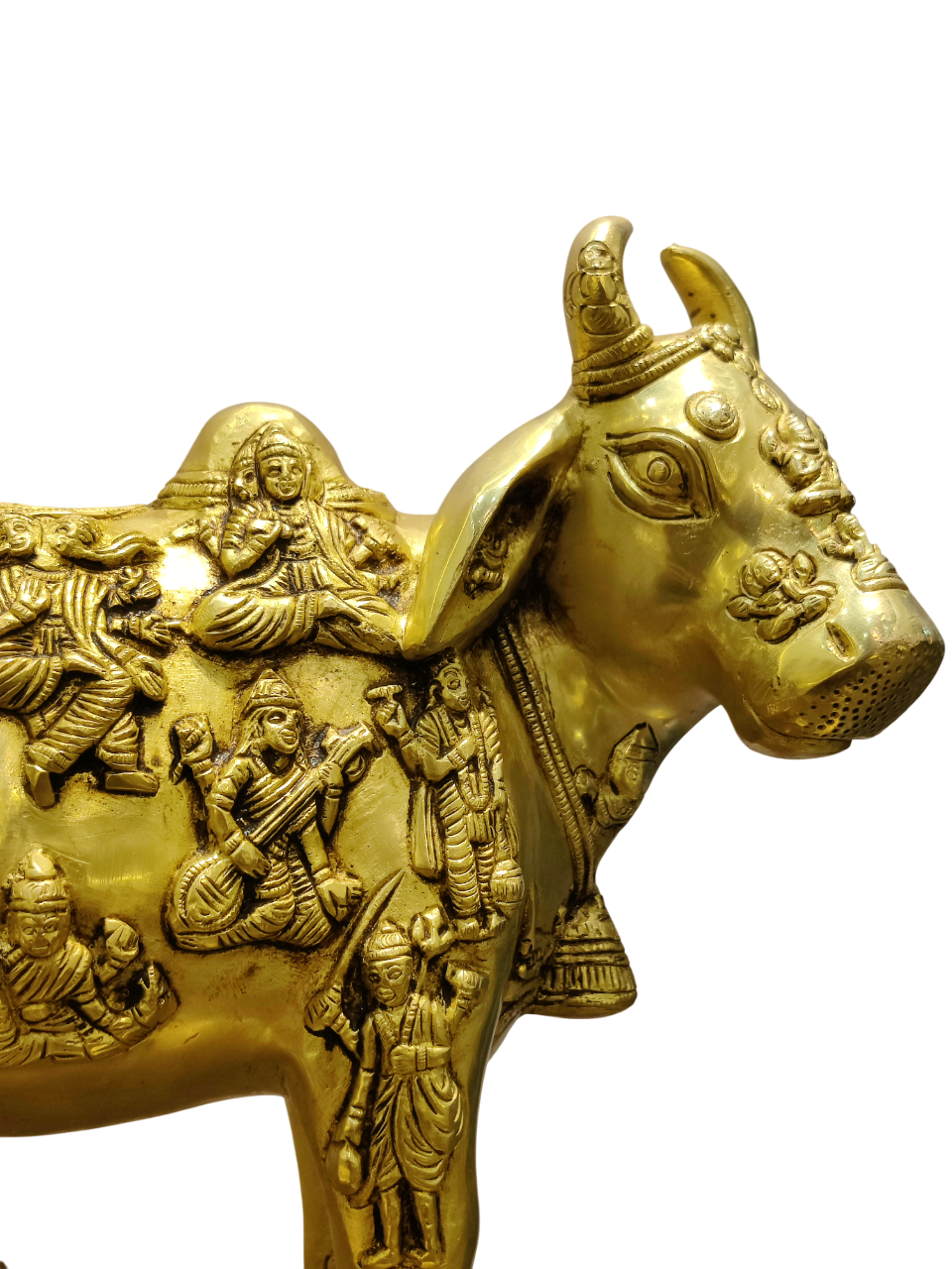 Golden Kamadhenu Cow Idol – Divine Prosperity & Sacred Abundance