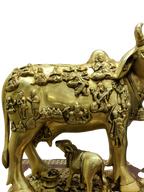 Golden Kamadhenu Cow Idol – Divine Prosperity & Sacred Abundance