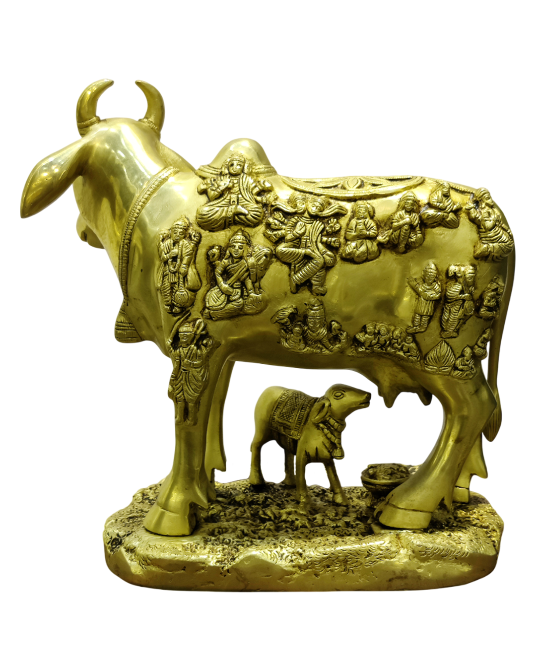 Golden Kamadhenu Cow Idol – Divine Prosperity & Sacred Abundance