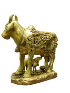 Golden Kamadhenu Cow Idol – Divine Prosperity & Sacred Abundance