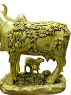 Golden Kamadhenu Cow Idol – Divine Prosperity & Sacred Abundance