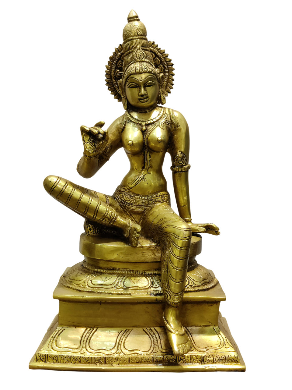Divine Goddess Parvati Brass Idol – Premium Decorative Murti