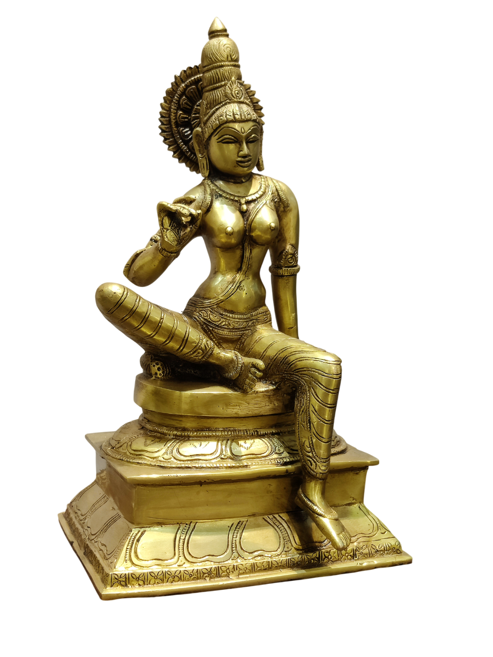 Divine Goddess Parvati Brass Idol – Premium Decorative Murti
