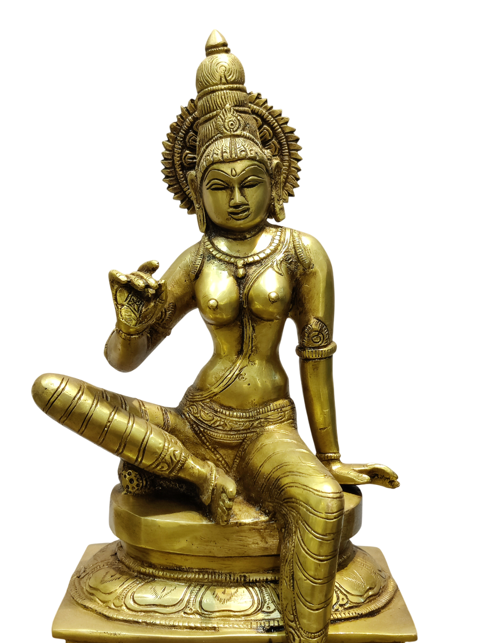 Divine Goddess Parvati Brass Idol – Premium Decorative Murti