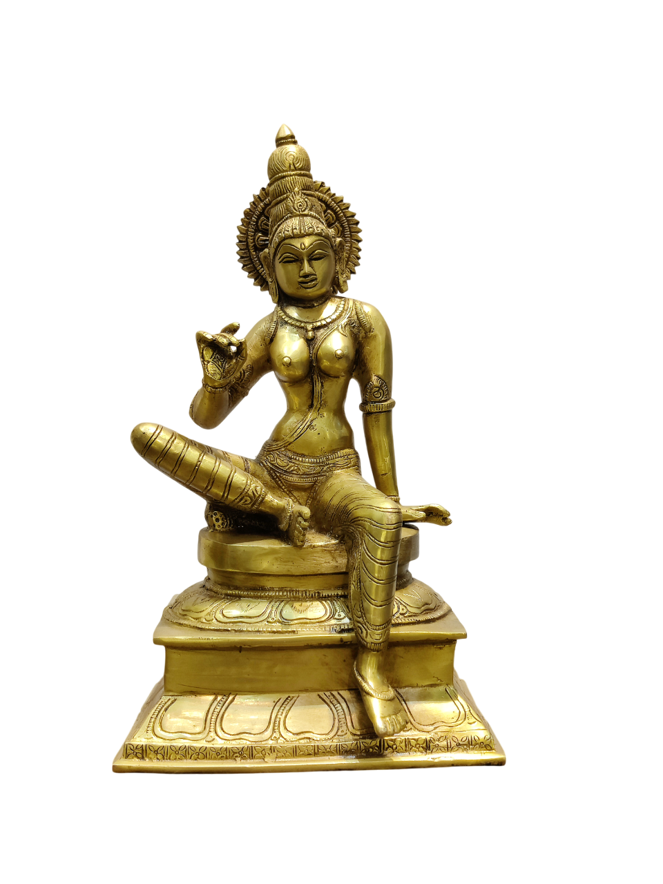 Divine Goddess Parvati Brass Idol – Premium Decorative Murti