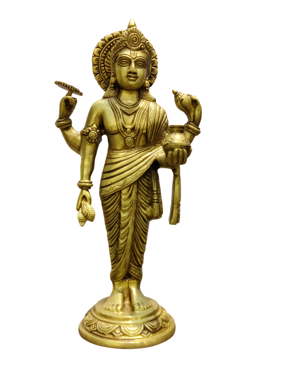 Brass Lord Vishnu Statue