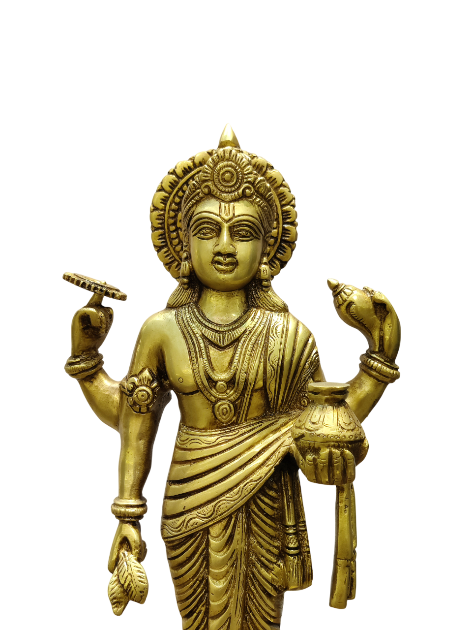Brass Lord Vishnu Statue
