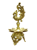 Traditional Brass Peacock Oil Lamp for Pooja & Home Decor