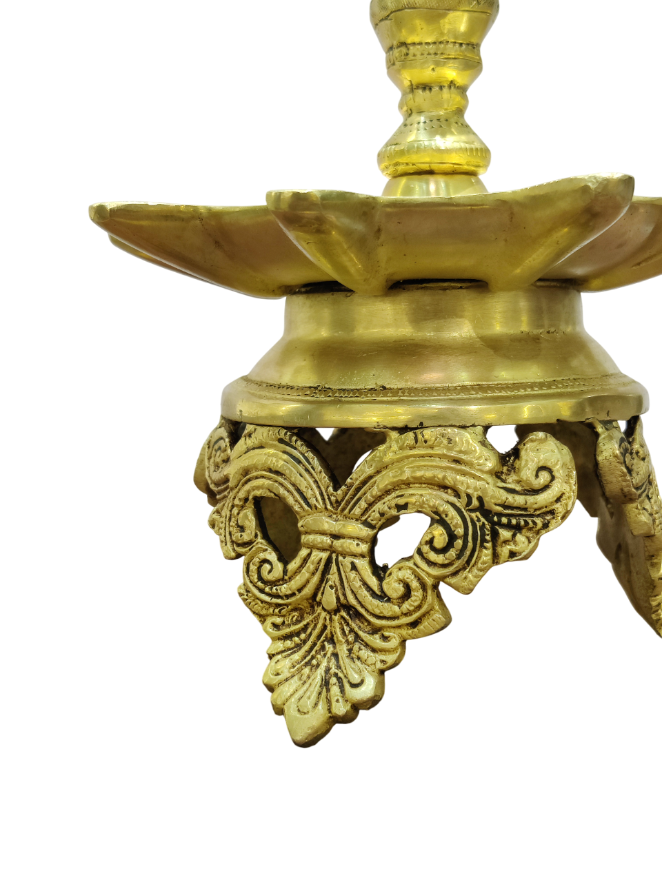 Traditional Brass Peacock Oil Lamp for Pooja & Home Decor