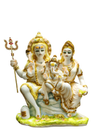 Shiva Parivar Marble Idol – Divine Blessings for Home & Peace
