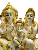 Shiva Parivar Marble Idol – Divine Blessings for Home & Peace