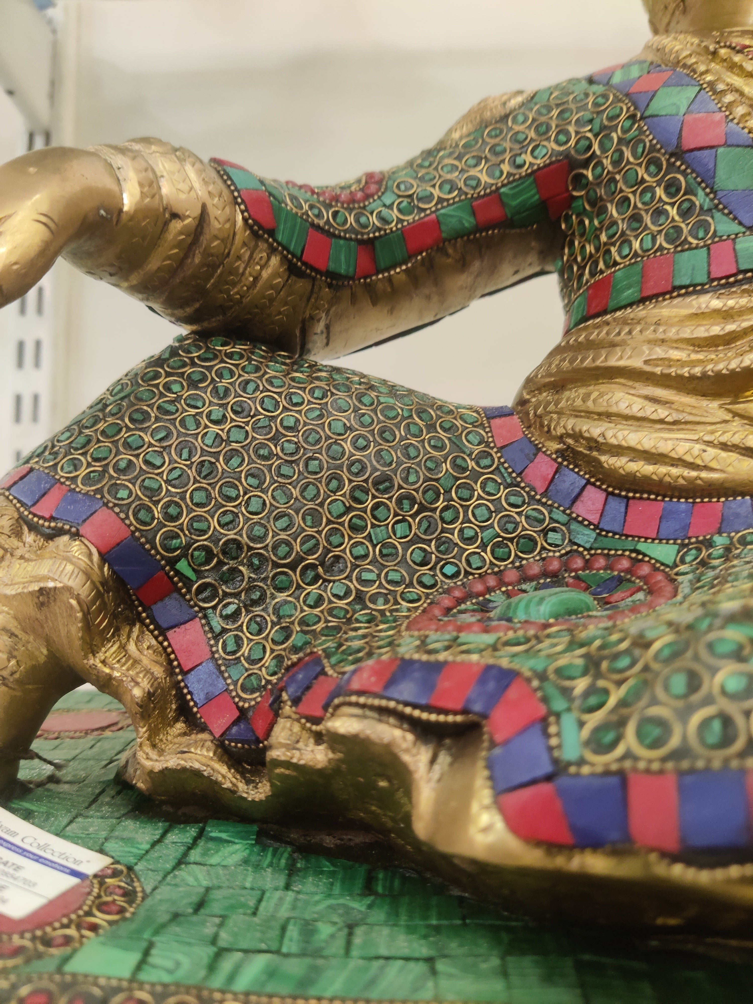Royal Maharaja Brass Statue – Vintage Heritage Décor