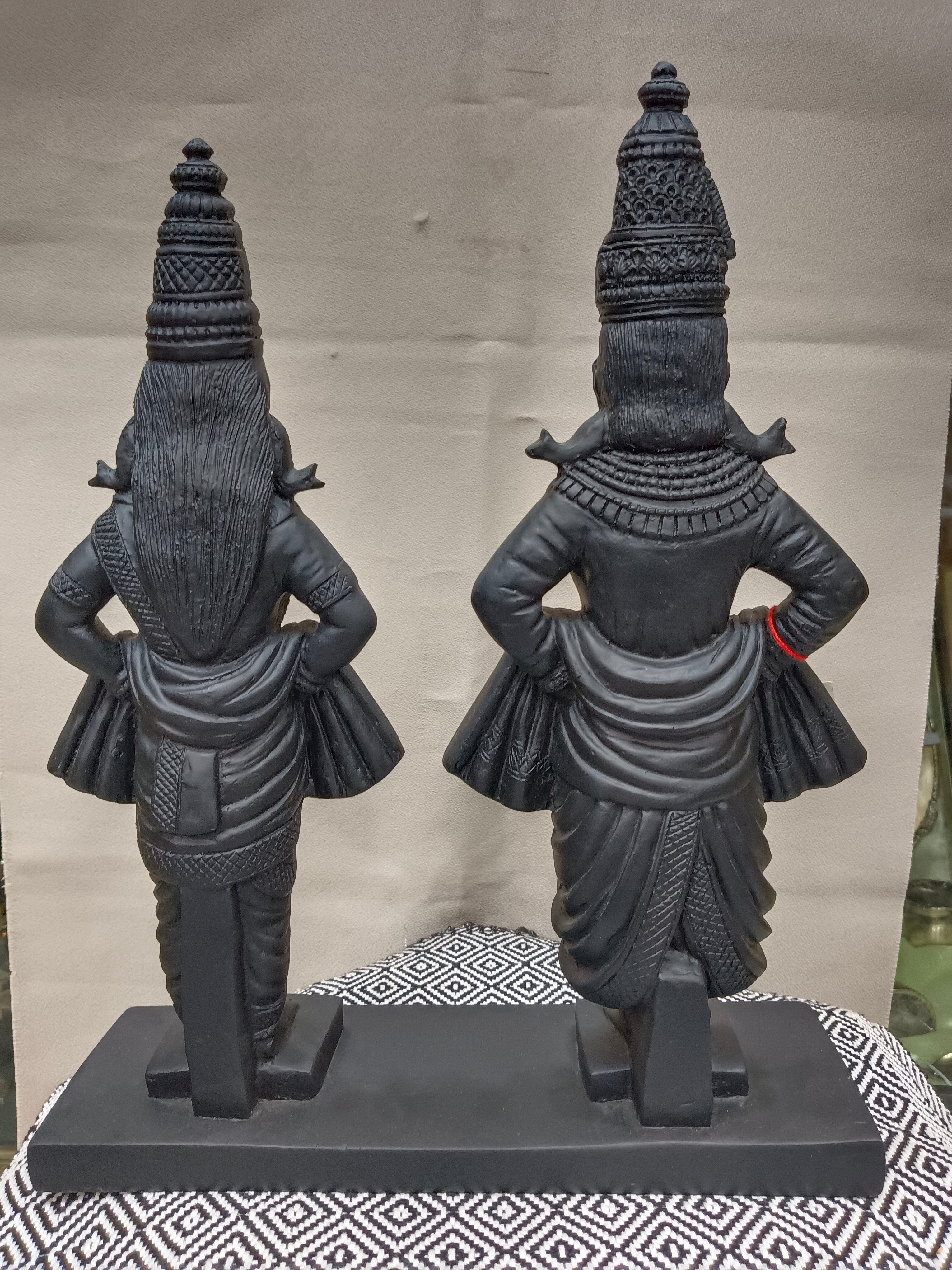 Vitthal Rukmini Fiber Statue Set – Traditional Pandurang Idol