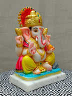 Colorful Fiber Ganesha Statue – Lord Ganesh Idol for Home Décor