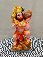 Colorful Fiber Hanuman Statue – Lord Hanuman Idol with Gada
