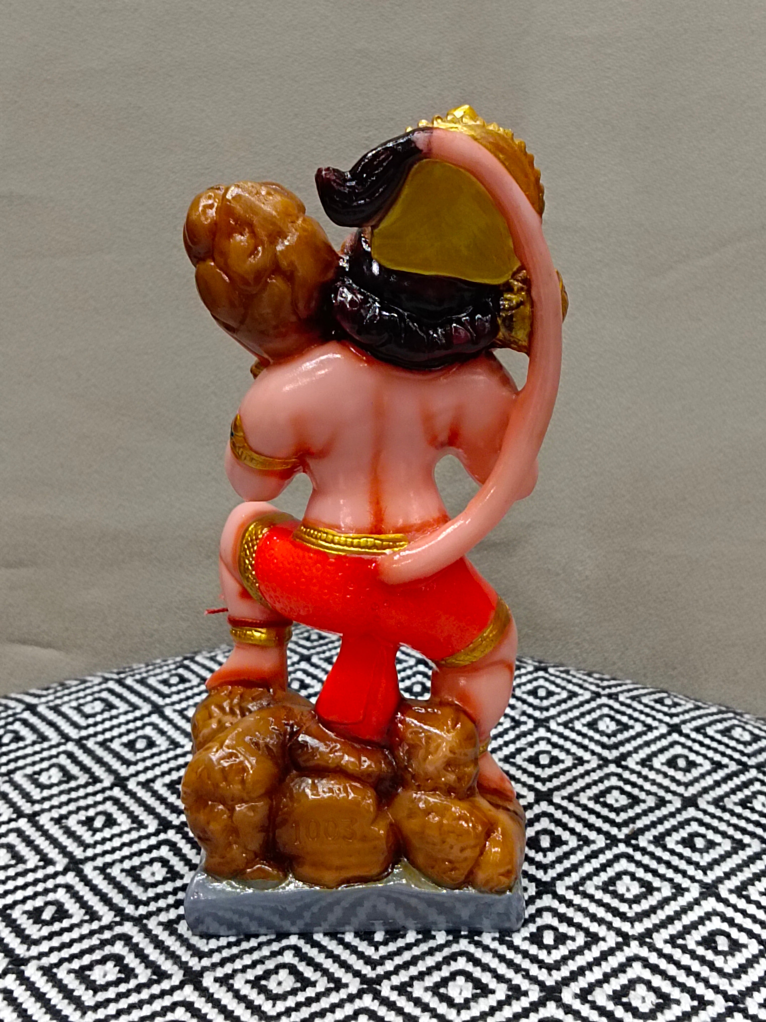 Colorful Fiber Hanuman Statue – Lord Hanuman Idol with Gada