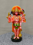 Panchamukhi Hanuman Statue – Colorful Five-Faced Fiber Idol with Gada