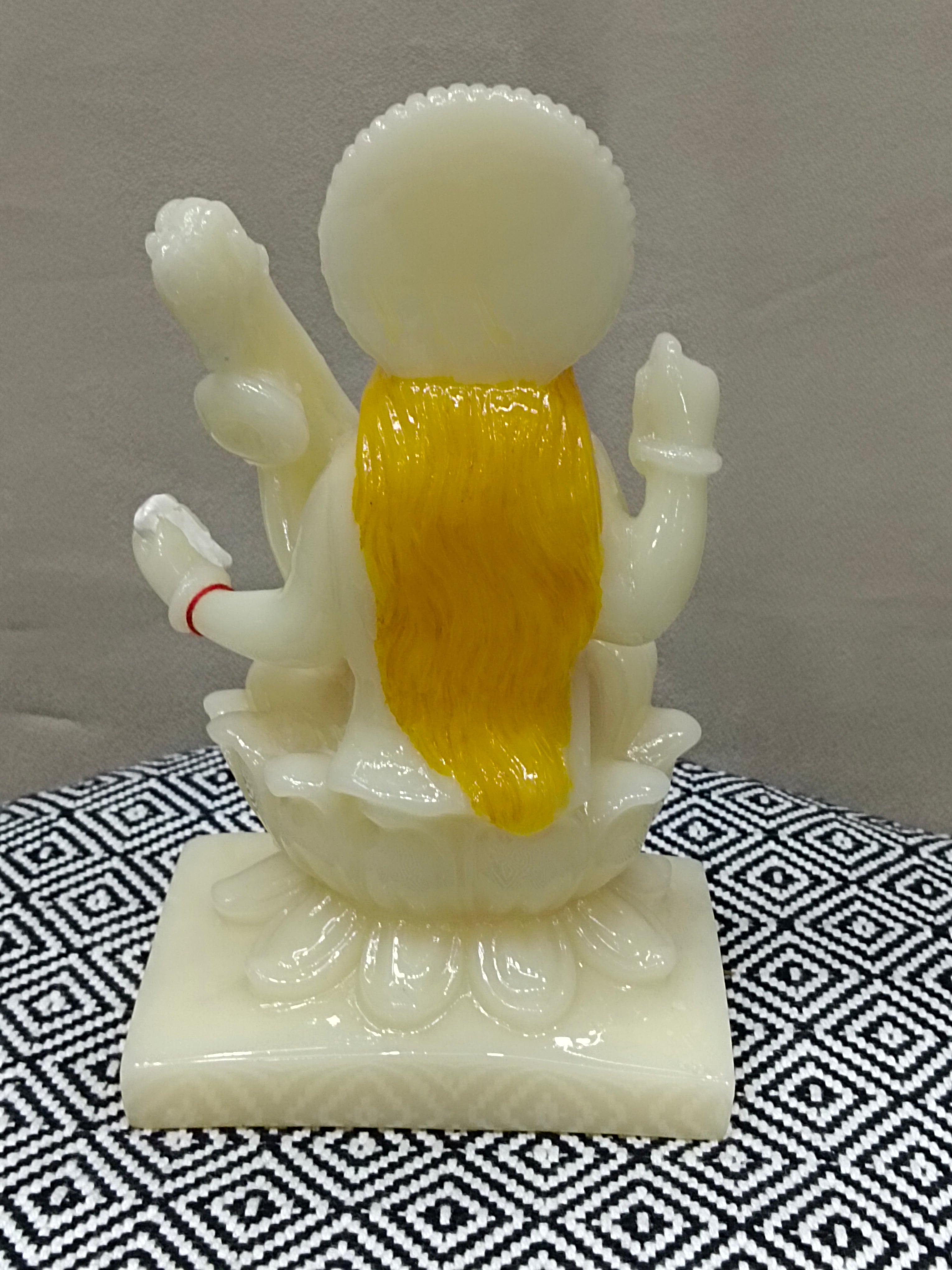 Goddess Saraswati Fiber Statue with Veena – Elegant Idol for Pooja & Décor