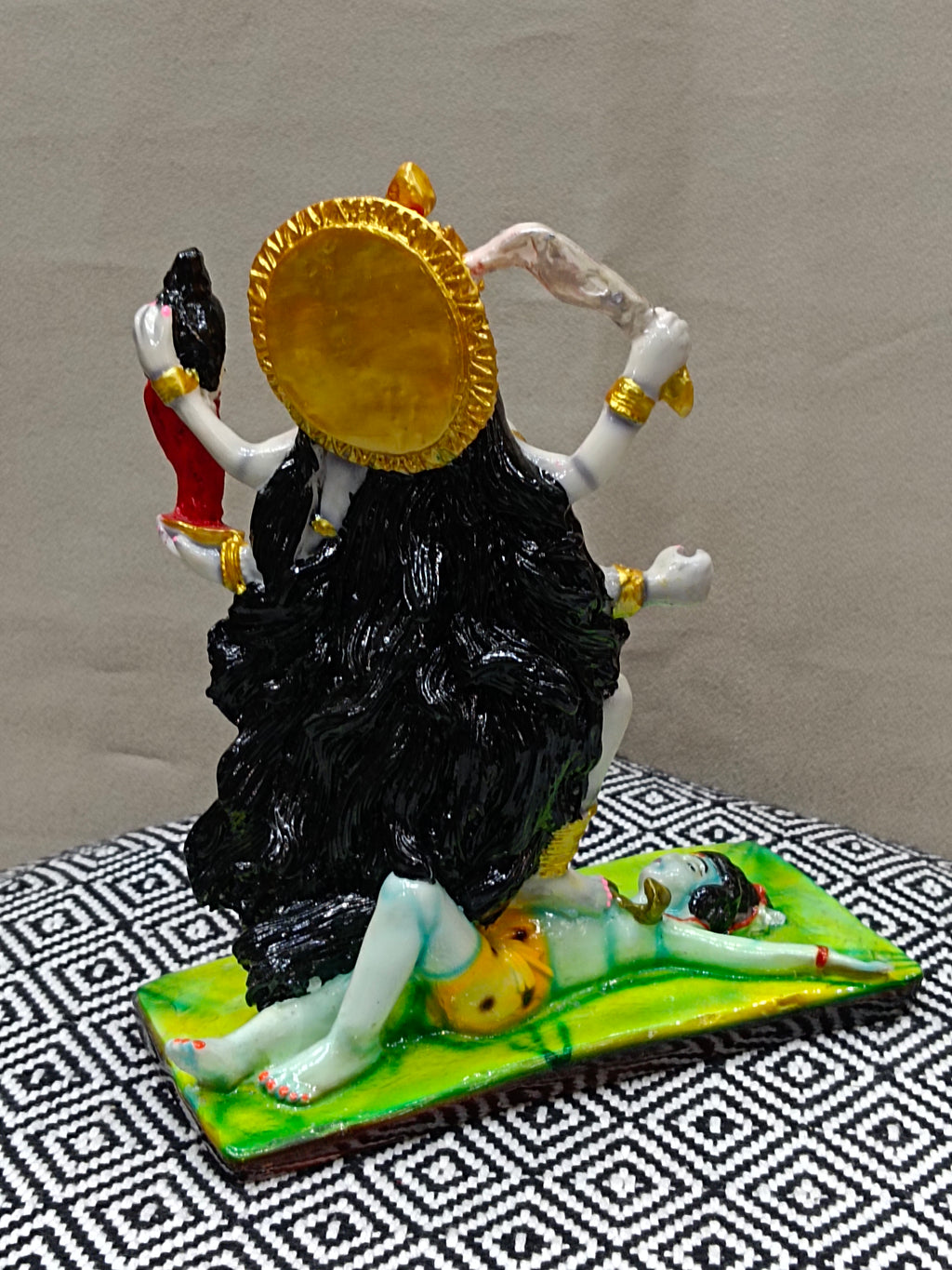 Goddess Kali Maa Fiber Statue with Multiple Arms