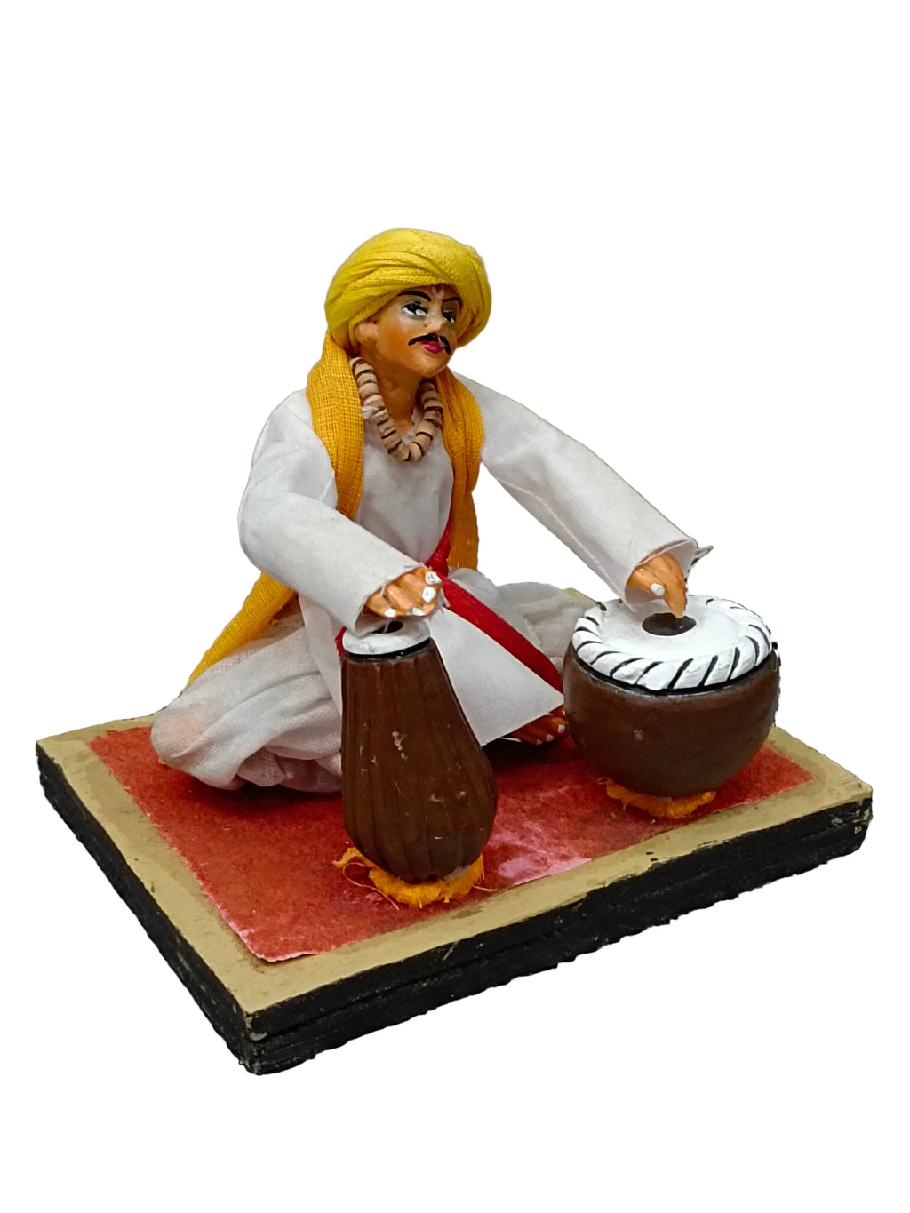 Warkari Terracotta Statue – Traditional Maharashtrian Devotional
