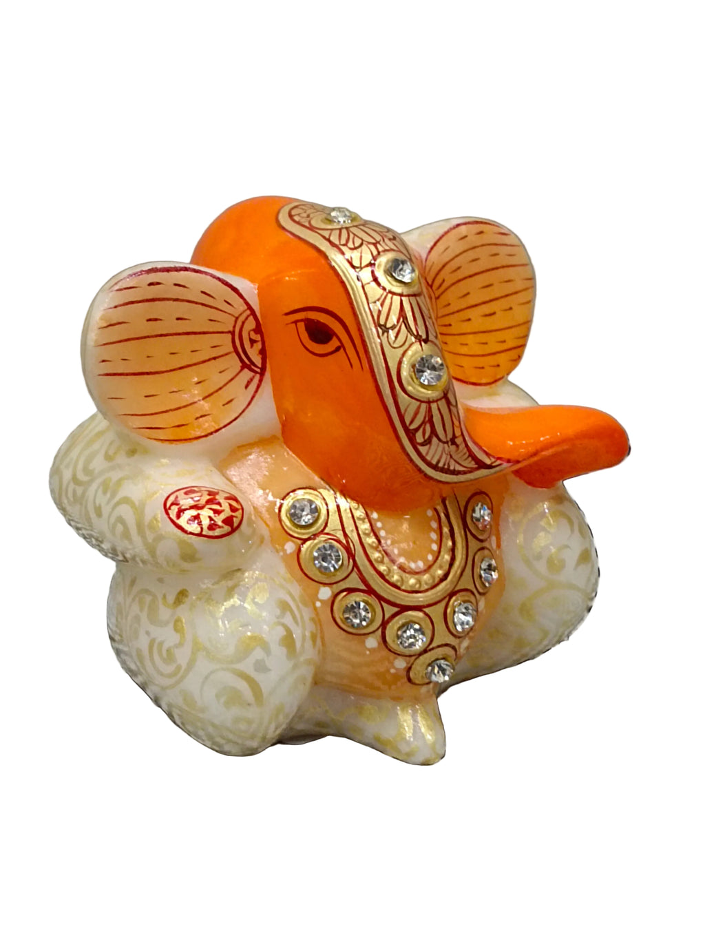 Marble Appu Ganesh Zari Paint – Elegant Ganesh