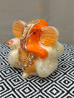 Marble Appu Ganesh Zari Paint – Elegant Ganesh
