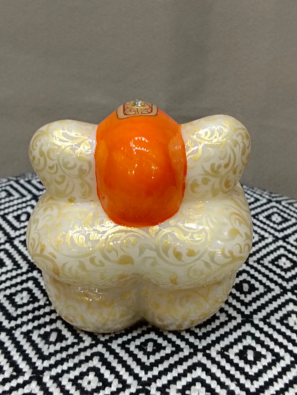 Marble Appu Ganesh Zari Paint – Elegant Ganesh