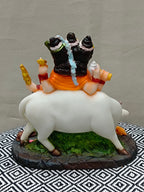 Dutta Statue – Fiber Dattatreya Idol with Cow