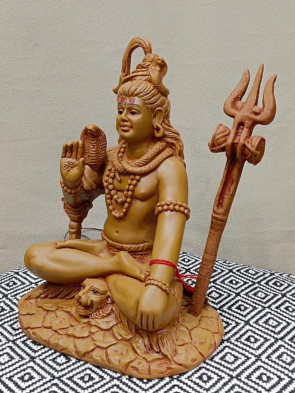 Lord Shiva Fiber Statue – Meditating Shiva Idol
