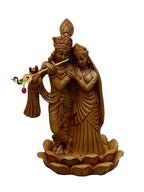 Radha Krishna Fiber Statue – Elegant Krishna Flute Idol