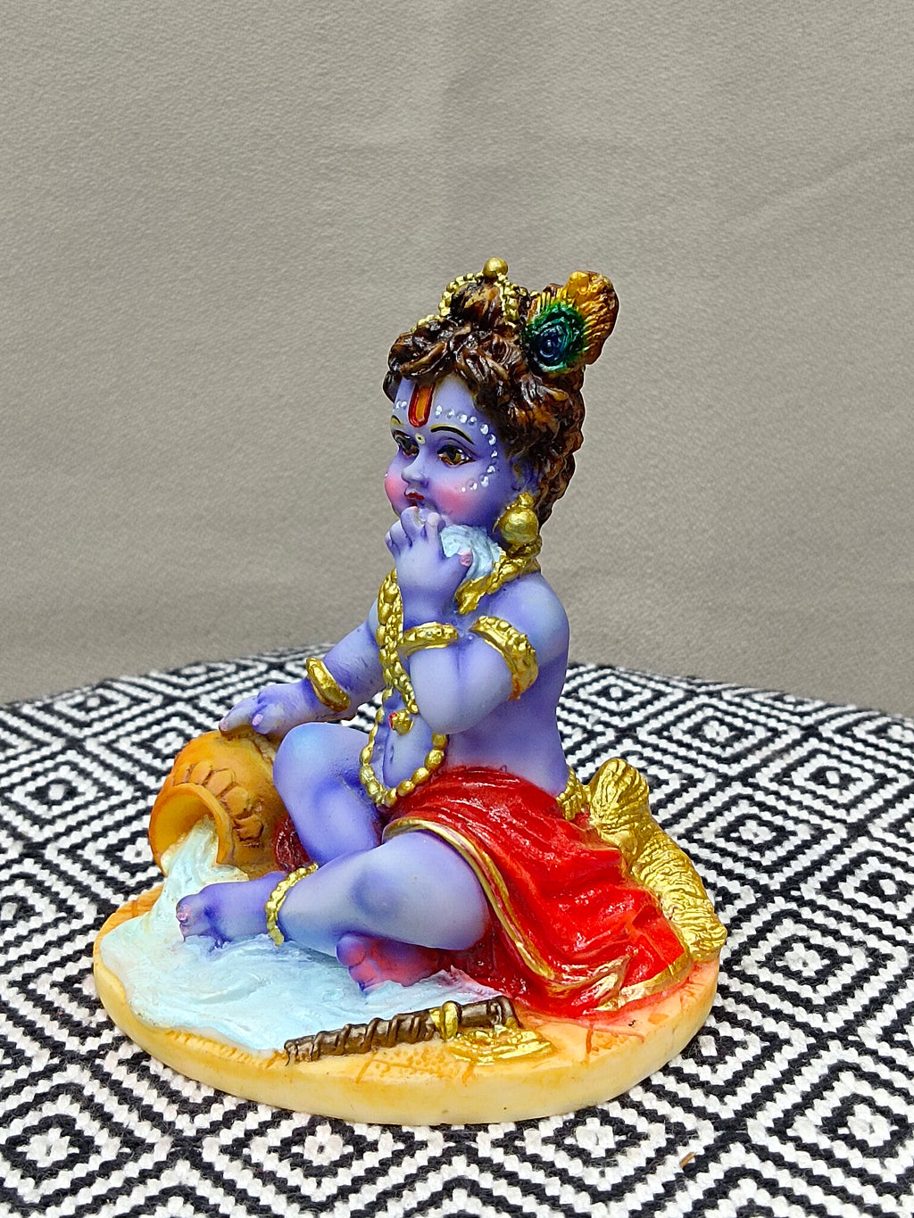 Balgopal Krishna Fiber Statue – Cute Bal Krishna Idol