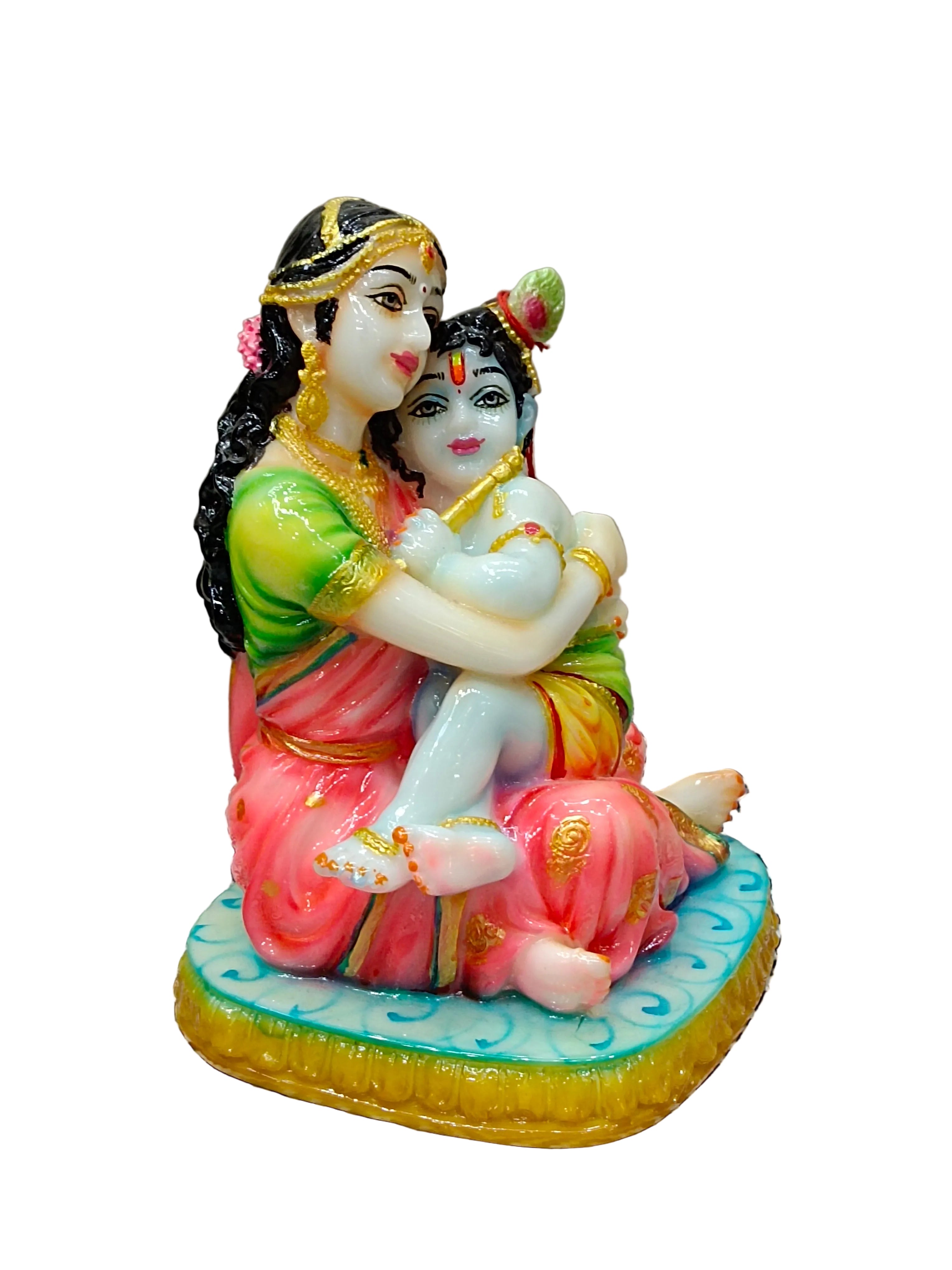 Yasoda Krishna Fiber Statue – Beautiful Mother and Child Krishna Idol