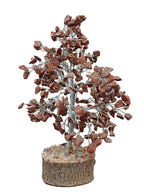 Red Jasper Crystal Tree – Silver Wire Feng Shui Stone Tree