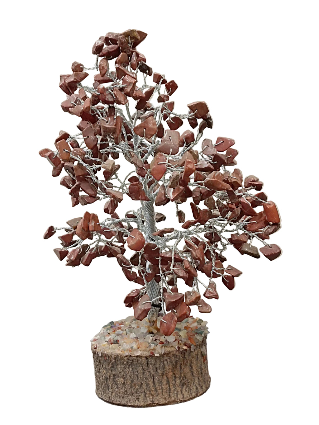 Red Jasper Crystal Tree – Silver Wire Feng Shui Stone Tree