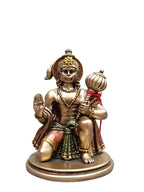 Blessing Hanuman Mini Idol with Gada – Bronze Finish (3.5 Inch)