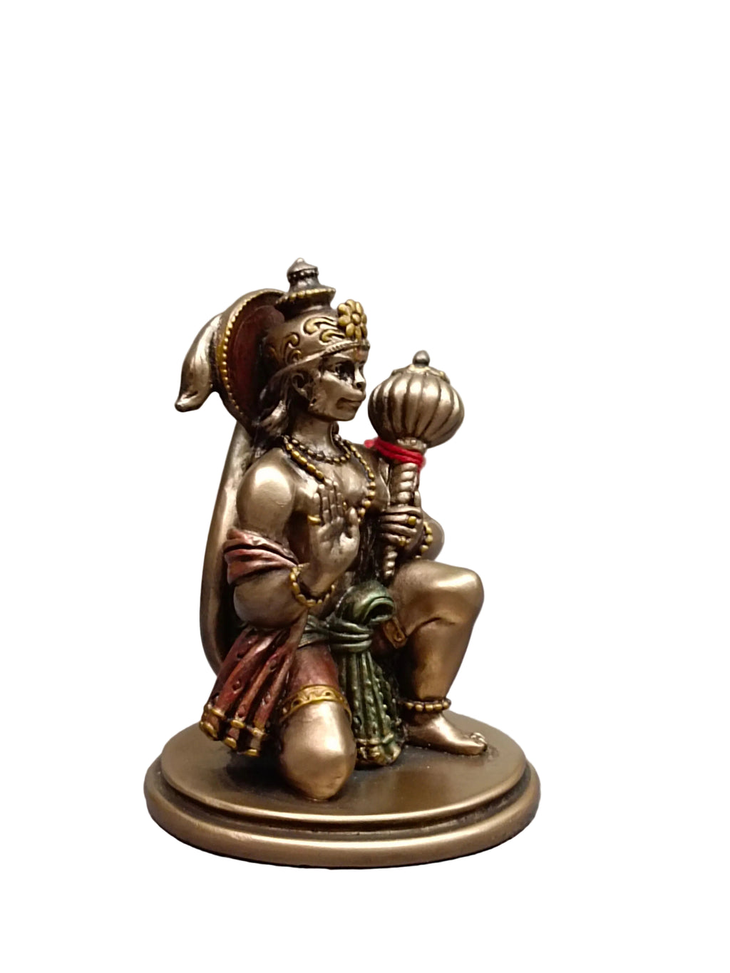 Blessing Hanuman Mini Idol with Gada – Bronze Finish (3.5 Inch)