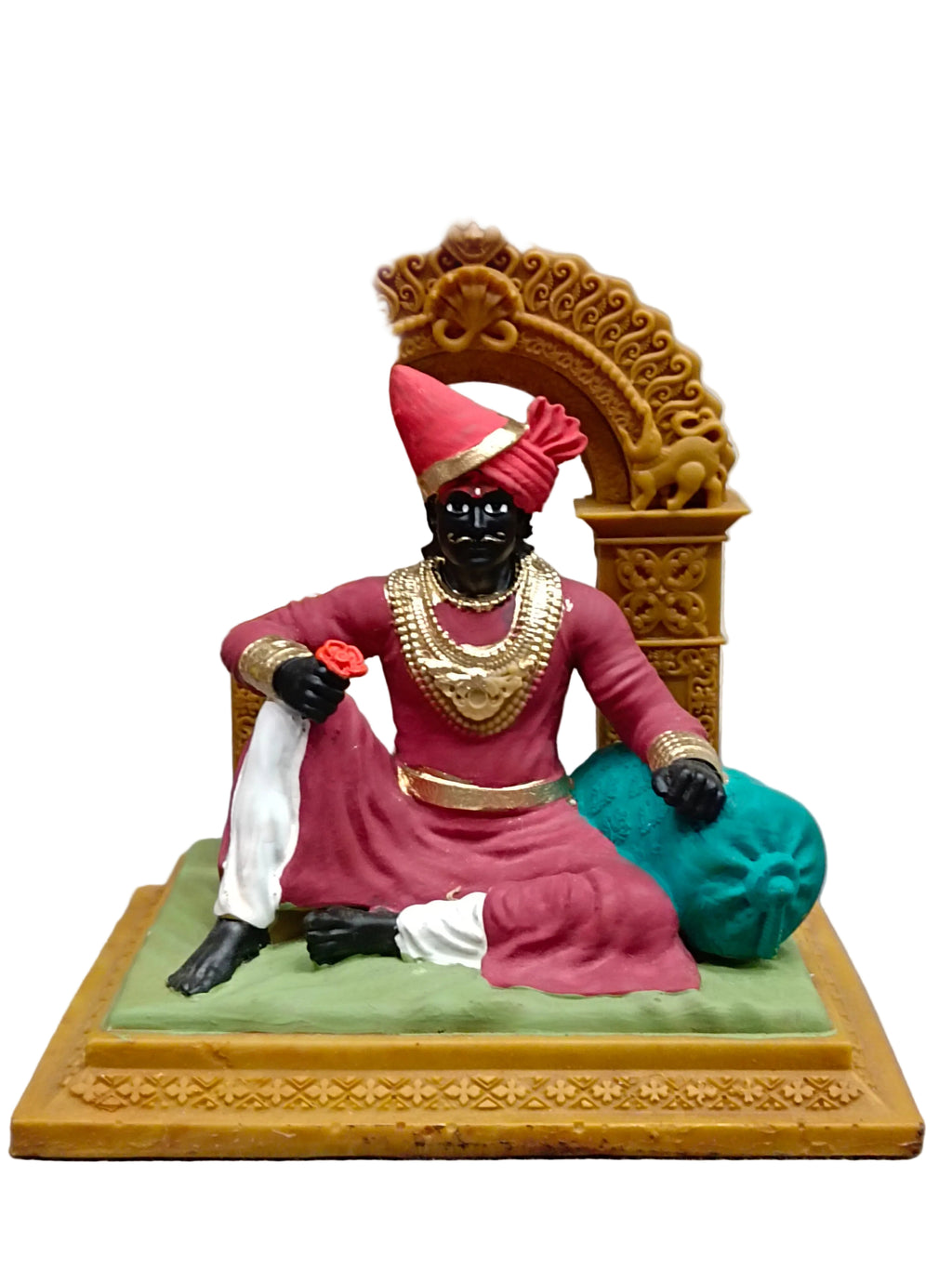 Shri Jyotiba Statue on Gadi with Arch – Kolhapur Kuldaivat Idol