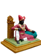 Shri Jyotiba Statue on Gadi with Arch – Kolhapur Kuldaivat Idol
