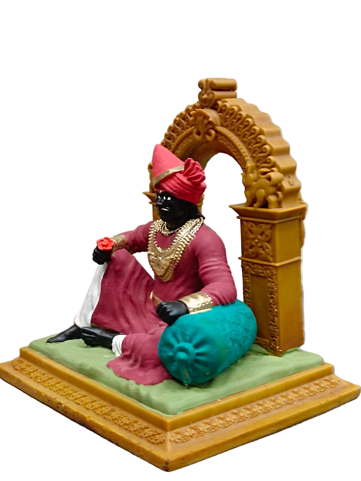 Shri Jyotiba Statue on Gadi with Arch – Kolhapur Kuldaivat Idol