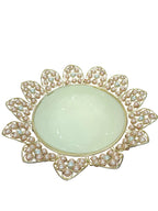 Large Gold Pearl Sunburst Urli Bowl – 13 Inch Decorative Urli