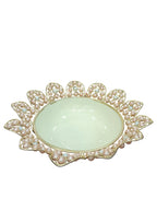 Large Gold Pearl Sunburst Urli Bowl – 13 Inch Decorative Urli