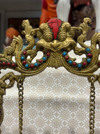 Royal Brass Radha Krishna Idol Under Tree