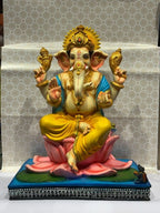 Lord Ganesha on Lotus Throne – Premium Idol