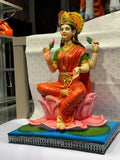 Divine Goddess Lakshmi Idol – Lotus Seated Prosperity Statue