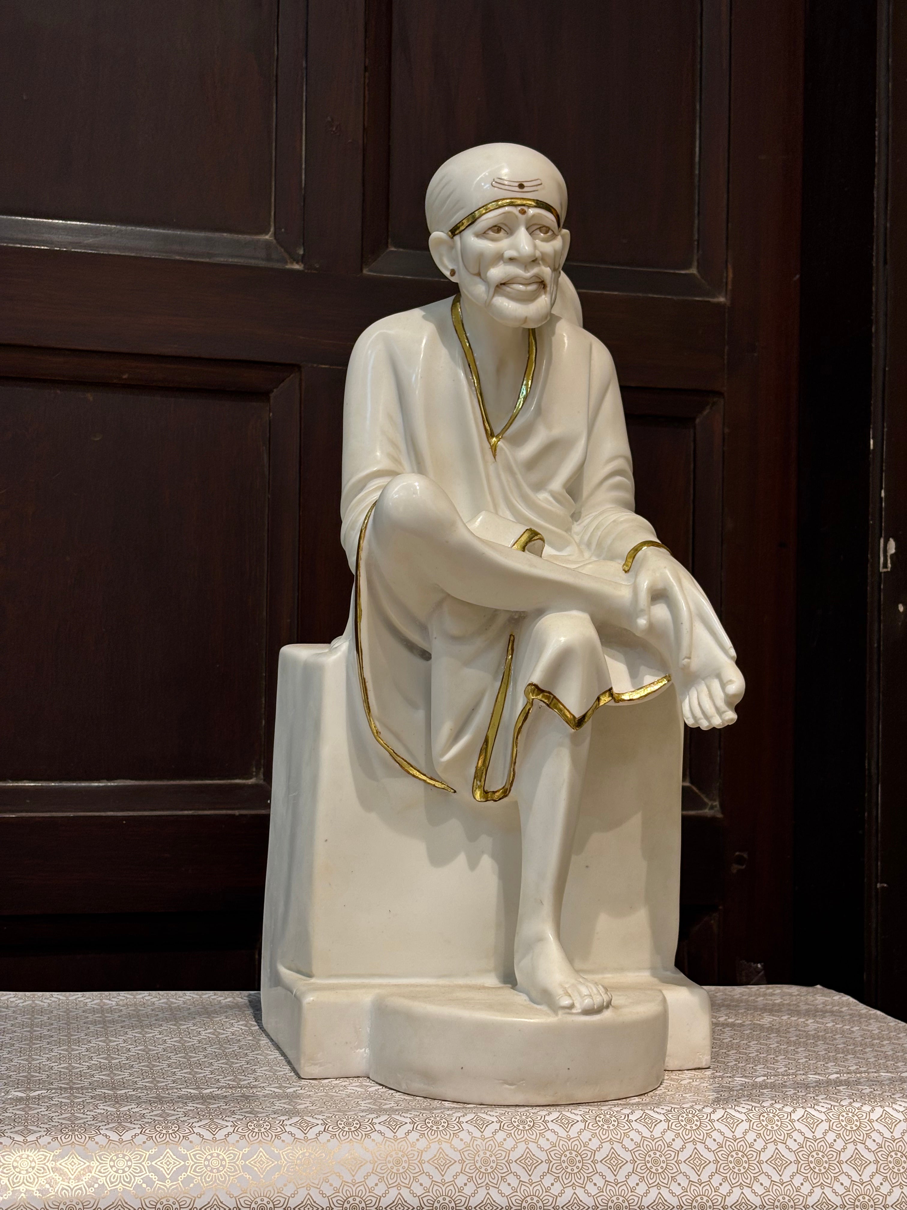 Divine Shirdi Sai Baba Marble Finish Statue – Grace, Peace