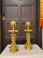 Traditional Brass Pair Lamps